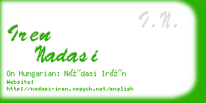 iren nadasi business card